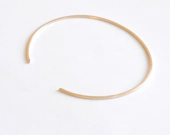 1mm Square Cuff Bracelet with Round Ends Thin Cuff Bracelet Brass Bangle Delicate Jewelry Stacking Bracelet Minimalist Thin Cuff 001