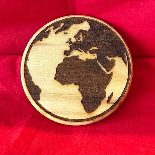 World map Handmade Coaster