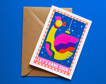 Risograph Christmas/Xmas cards - Small A6