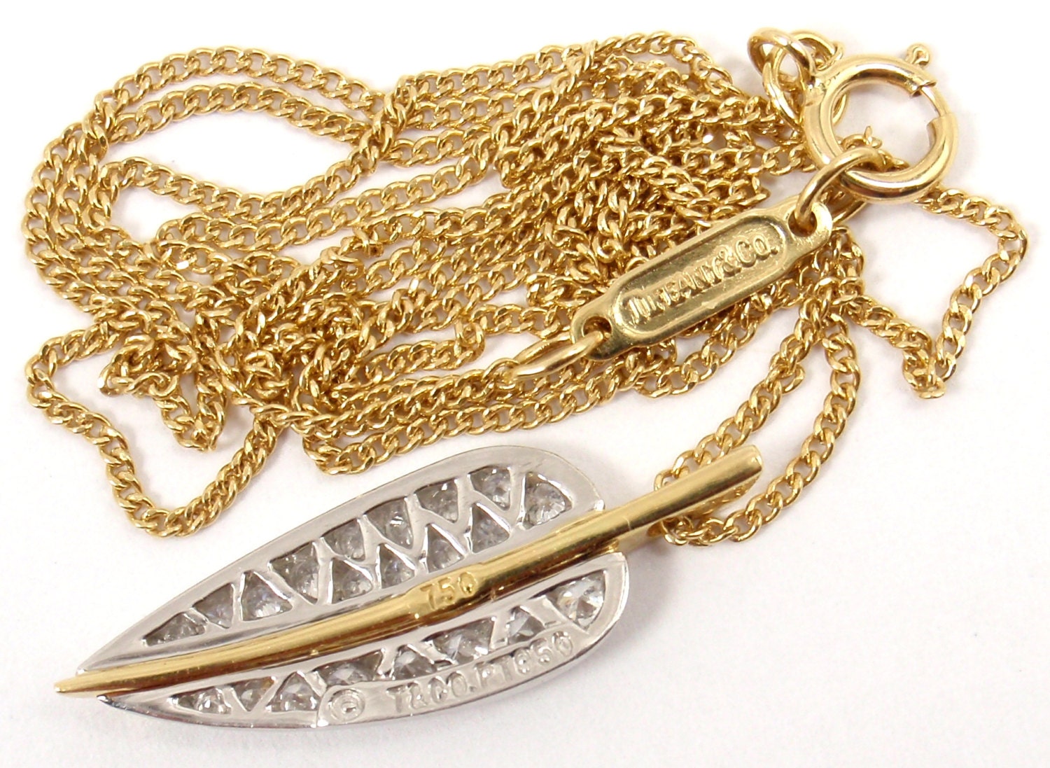 Rare Vintage Tiffany & Co Angela Cummings Platinum 18K Gold