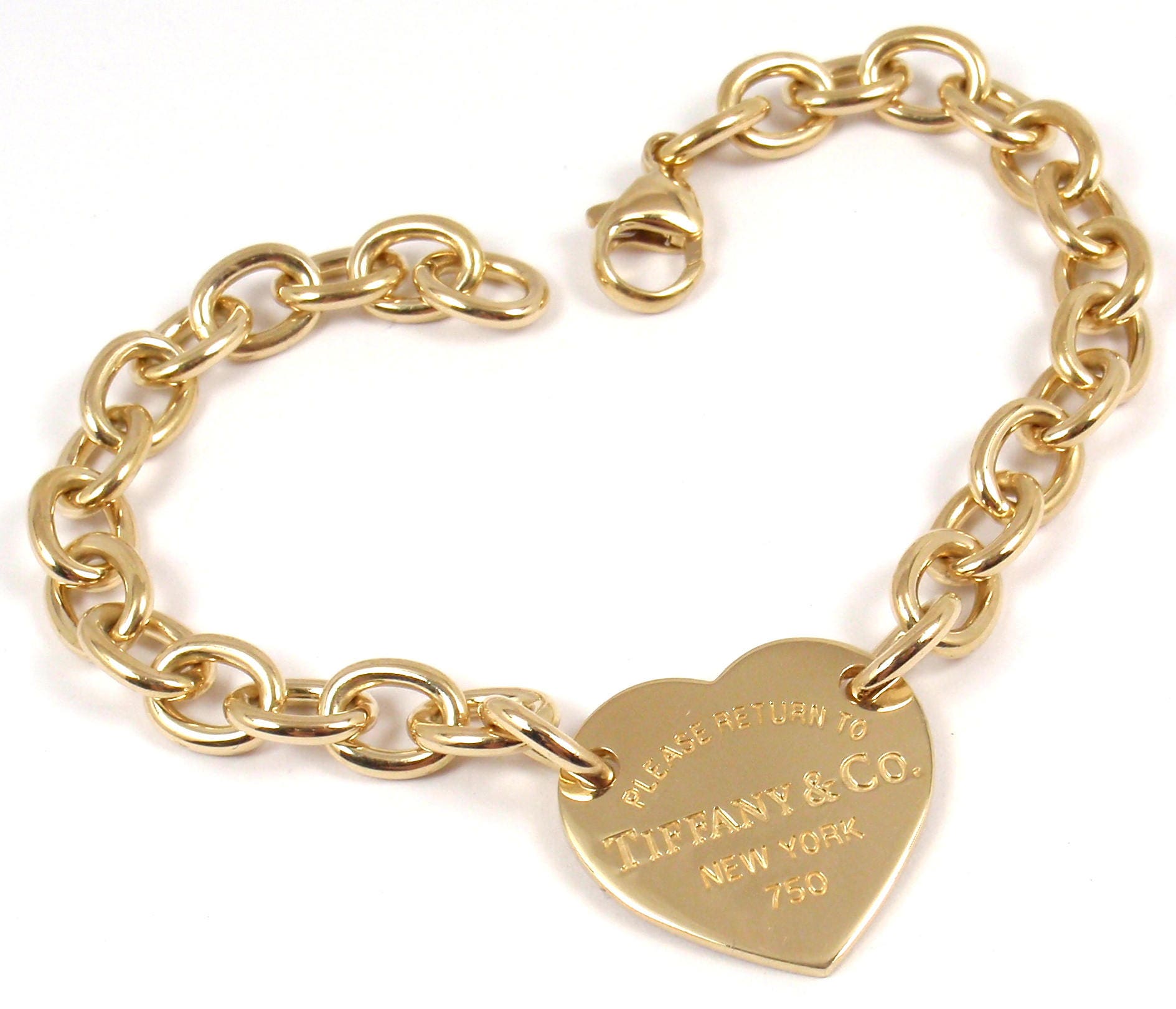 tiffany gold charm bracelet