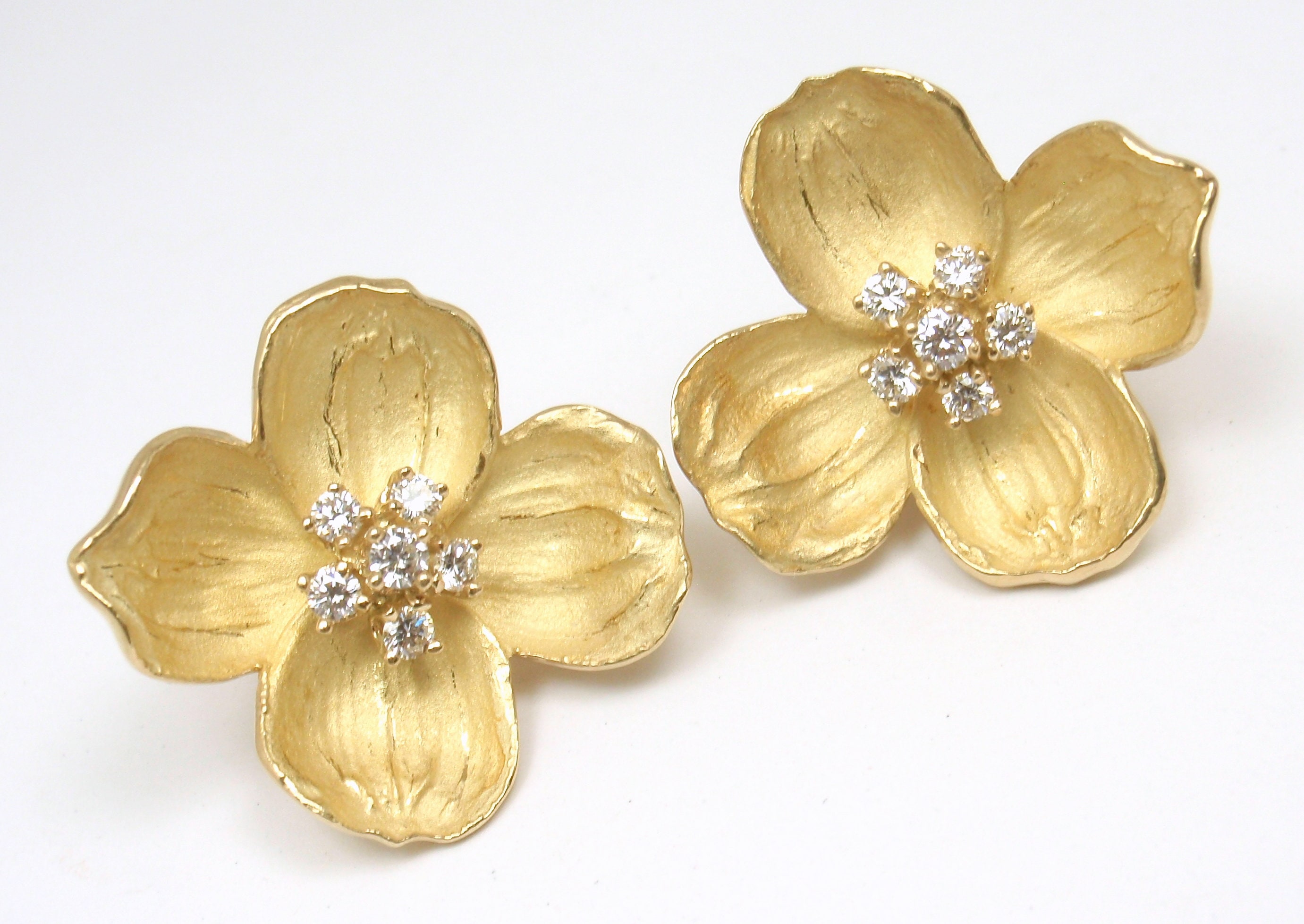 Tiffany clearance dogwood earrings