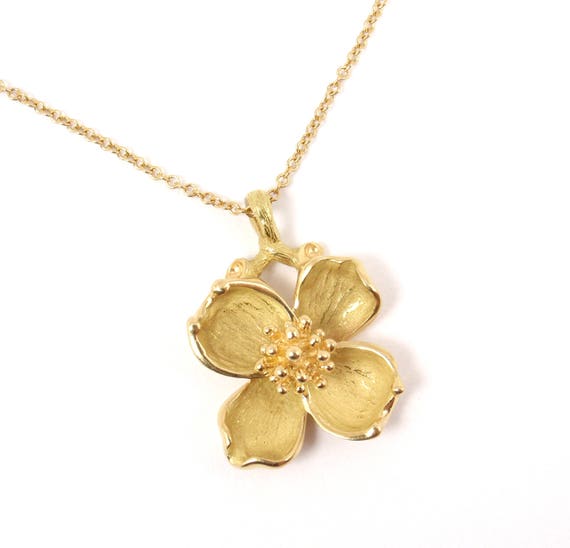 tiffany dogwood necklace