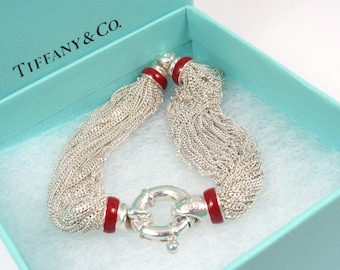 Sterling Silver Red Enamel Lifesaver 