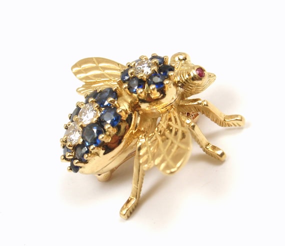 RARE Vintage Tiffany & Co 18K Gold X-LARGE 2.34tcw Blue Sapphire