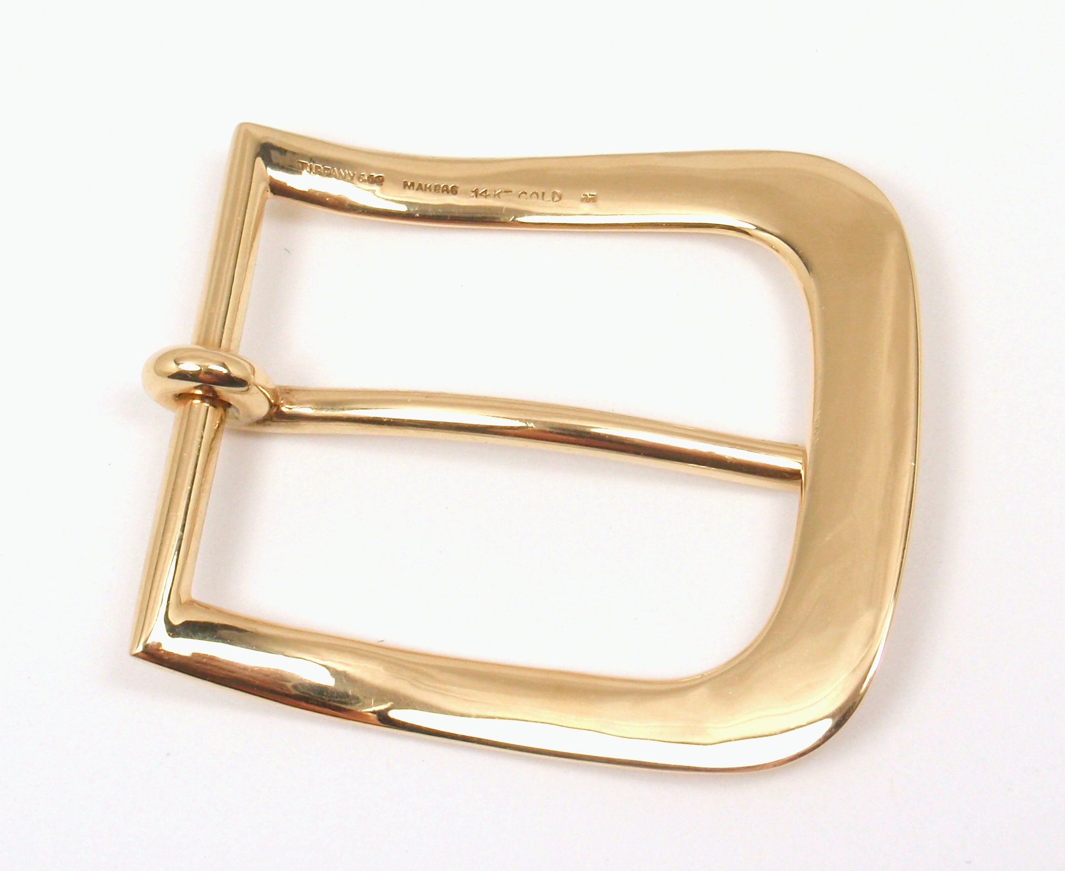 Rare Vintage Tiffany & Co Makers 14K Yellow Gold Buckle for Rare Vintage Tiffany & Co Makers 14K Yellow Gold Buckle for