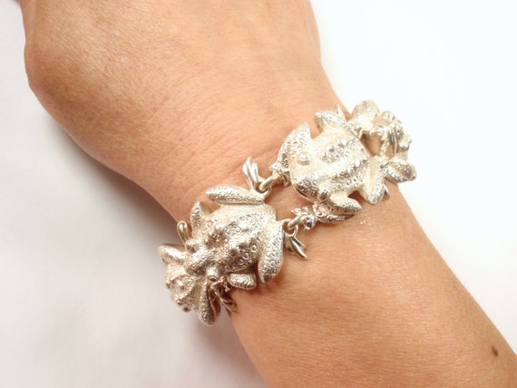 Rare Vintage Tiffany & Co Sterling Silver Lucky Frog Link Bracelet