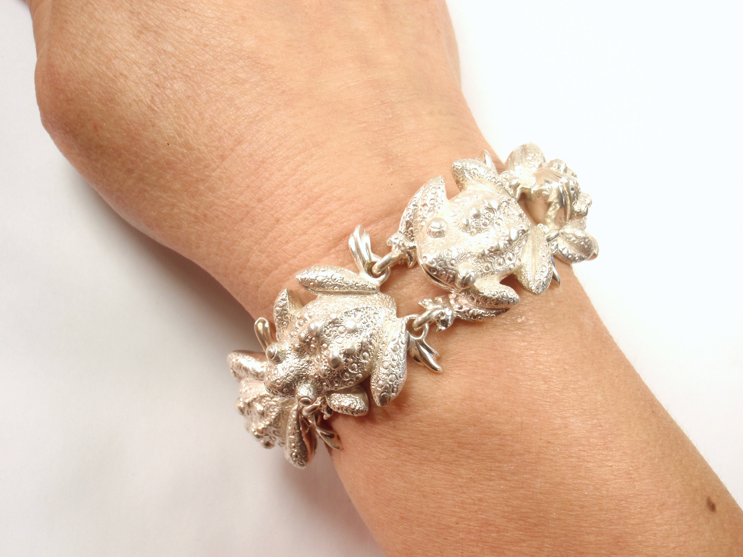 Rare Vintage Tiffany & Co Sterling Silver Lucky Frog Link Rare Vintage Tiffany & Co Sterling Silver Lucky Frog Link
