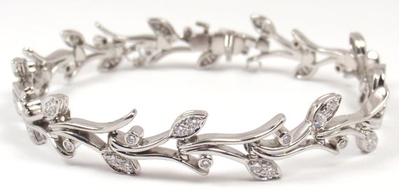 Rare Vintage 1999 Tiffany & Co Garland Platinum P… - image 1