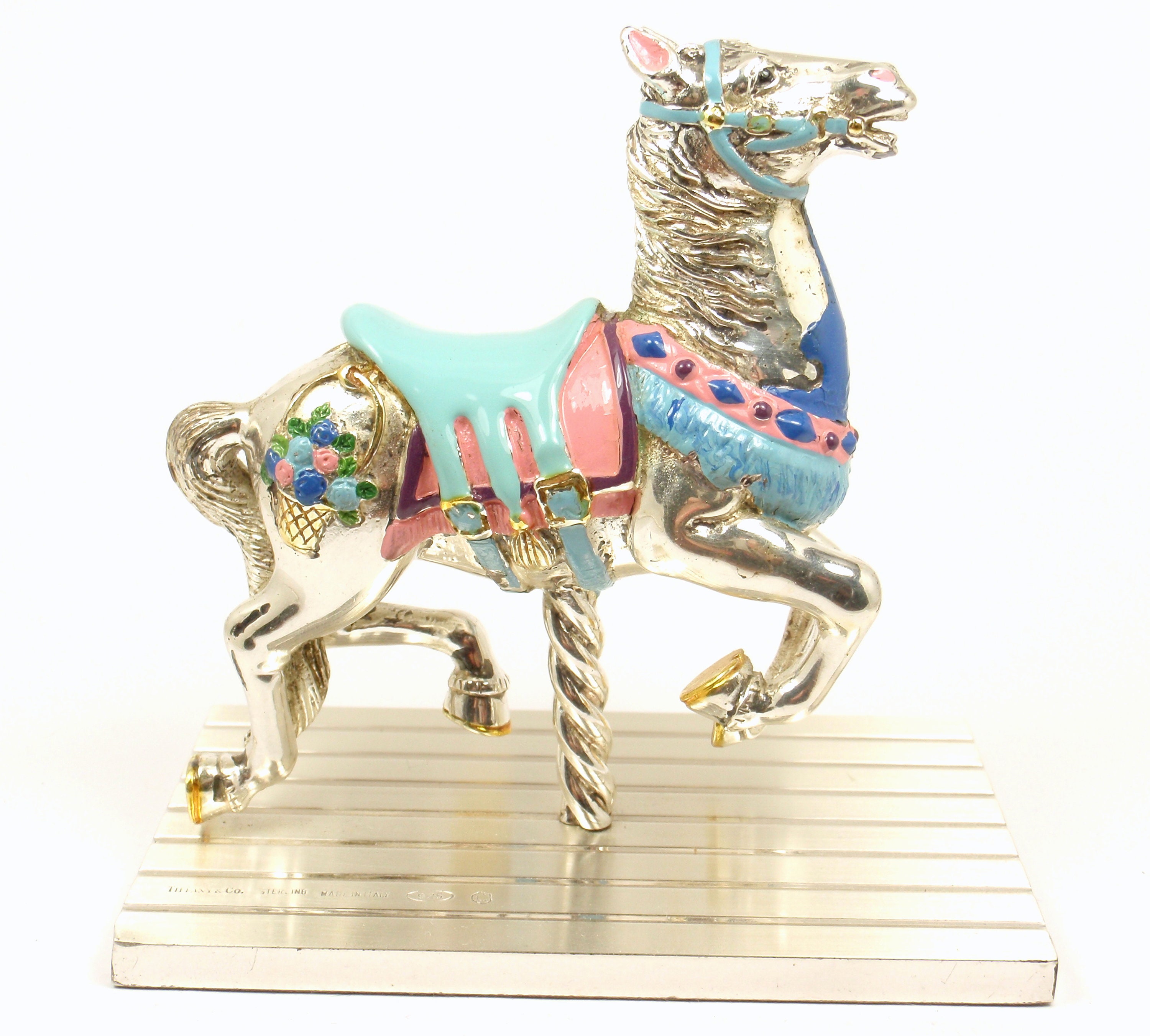 Rare Vintage Tiffany & Co Gene Moore Sterling Silver Enamel Circus