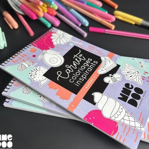 Inspirational coloring book - Number 3 - Illustrations - Inspirational phrase - Quote - Coloring book - Coloring to frame