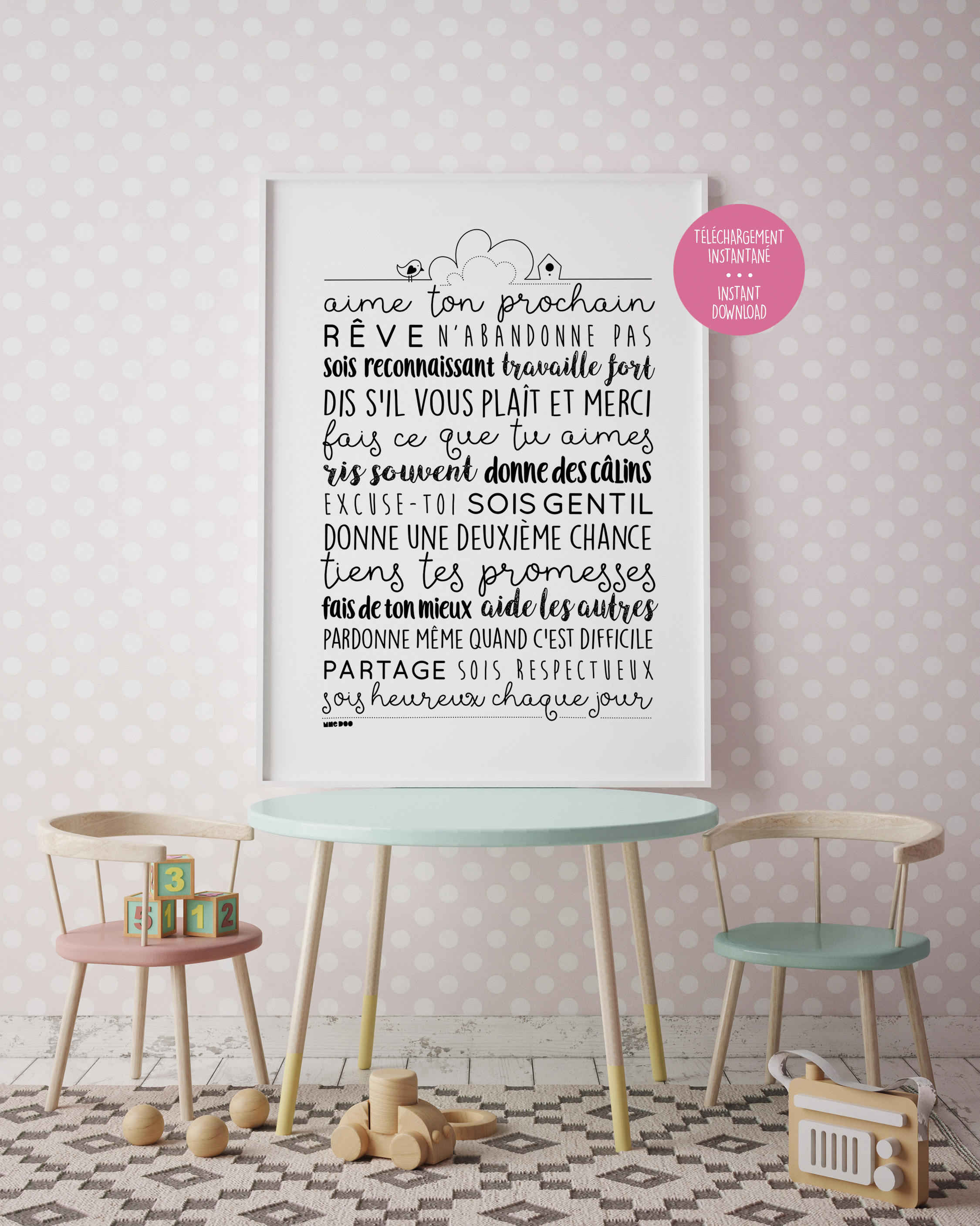Regles De La Maison House Rules Phrase Inspirante Etsy Israel