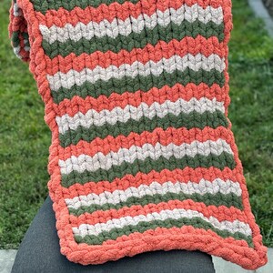 Manta gruesa tejida a mano para bebé, regalo para bebé, regalo para baby shower, manta para bebé niño, manta de chenilla, manta hecha a mano