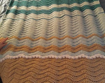 Crochet Ocean Afghan Pattern *Pattern Only*