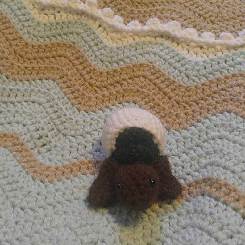 Sea Turtle Crochet Blanket Blanket Pattern Only Beach Ocean Afghan image 5