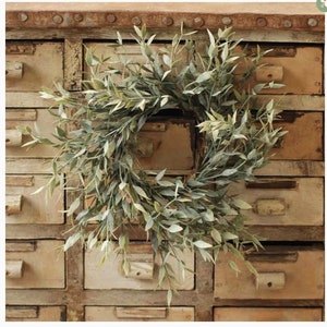 CANDLE RING!! Farmhouse/french country style, greenery candle ring 3in/10n outer, 3in candle ring, 3in pillar candle ,home decor