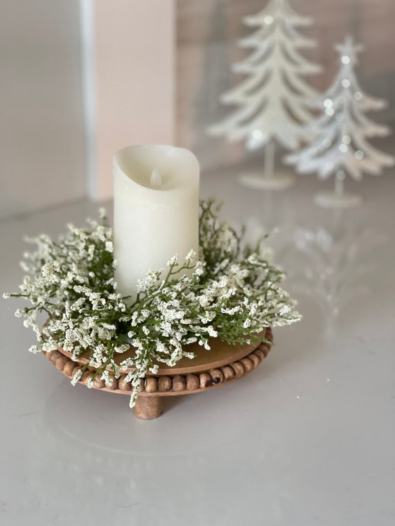 DIY Spring Floral Candle Ring - Home - She Gave It A Go