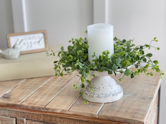 Greenery Farmhouse Vine Candle Ring Farmhouse Everyday Decoration