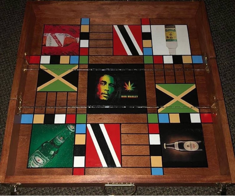 Travel Jamaican Ludi ludo Game Board Etsy