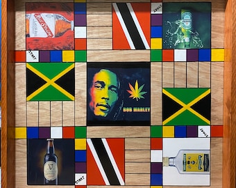 Jamaicaans/Trinidad Ludi (Ludo) bord