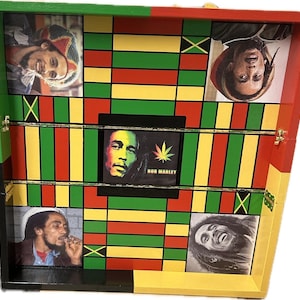 Bob inspired  Jamaican Ludi Travel (Ludo) Game Board