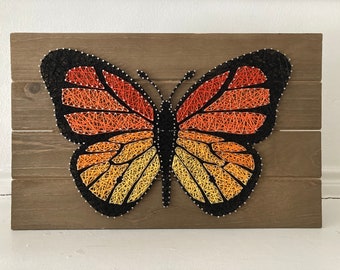Monarch Butterfly String Art