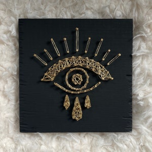 Eye String Art Mystic New Age Wall Decor