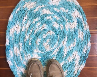 crochet rag rug etsy