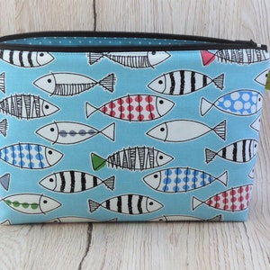 Toiletry bag Toiletry bag Cosmetic bag Fabric Fish