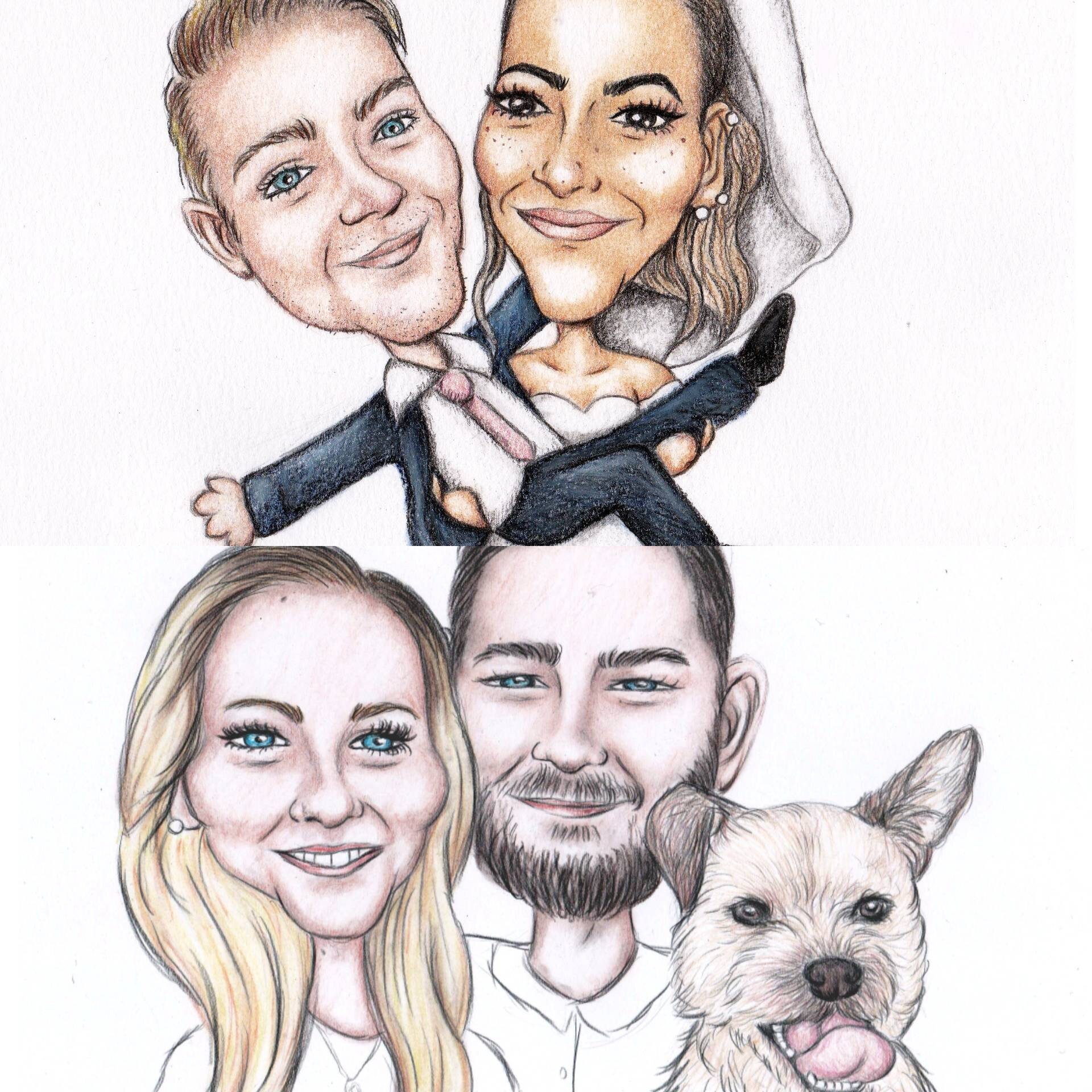 Colour Pencil Custom Cartoon Caricature Portrait Caricature Etsy Singapore Colour Pencil Custom Cartoon Caricature Portrait Caricature Etsy Singapore