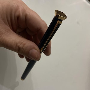 Vintage Fountain Pen Blue With Gold Accent Iridium Point W-Germany Taiwan Made image 1