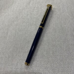 Vintage Fountain Pen Blue With Gold Accent Iridium Point W-Germany Taiwan Made image 3