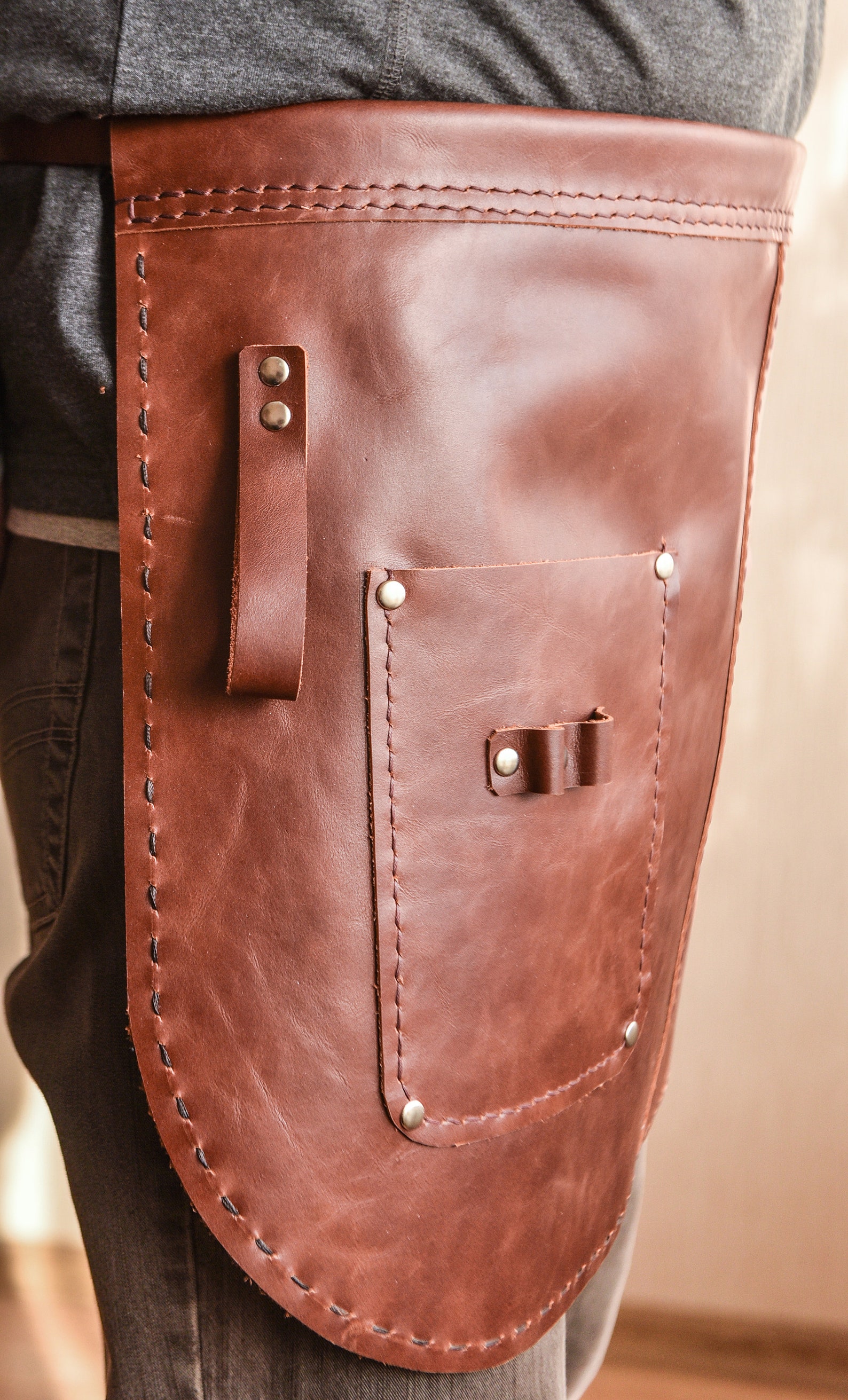 Custom Leather Apron for Garden Apron for Blacksmith Work Etsy