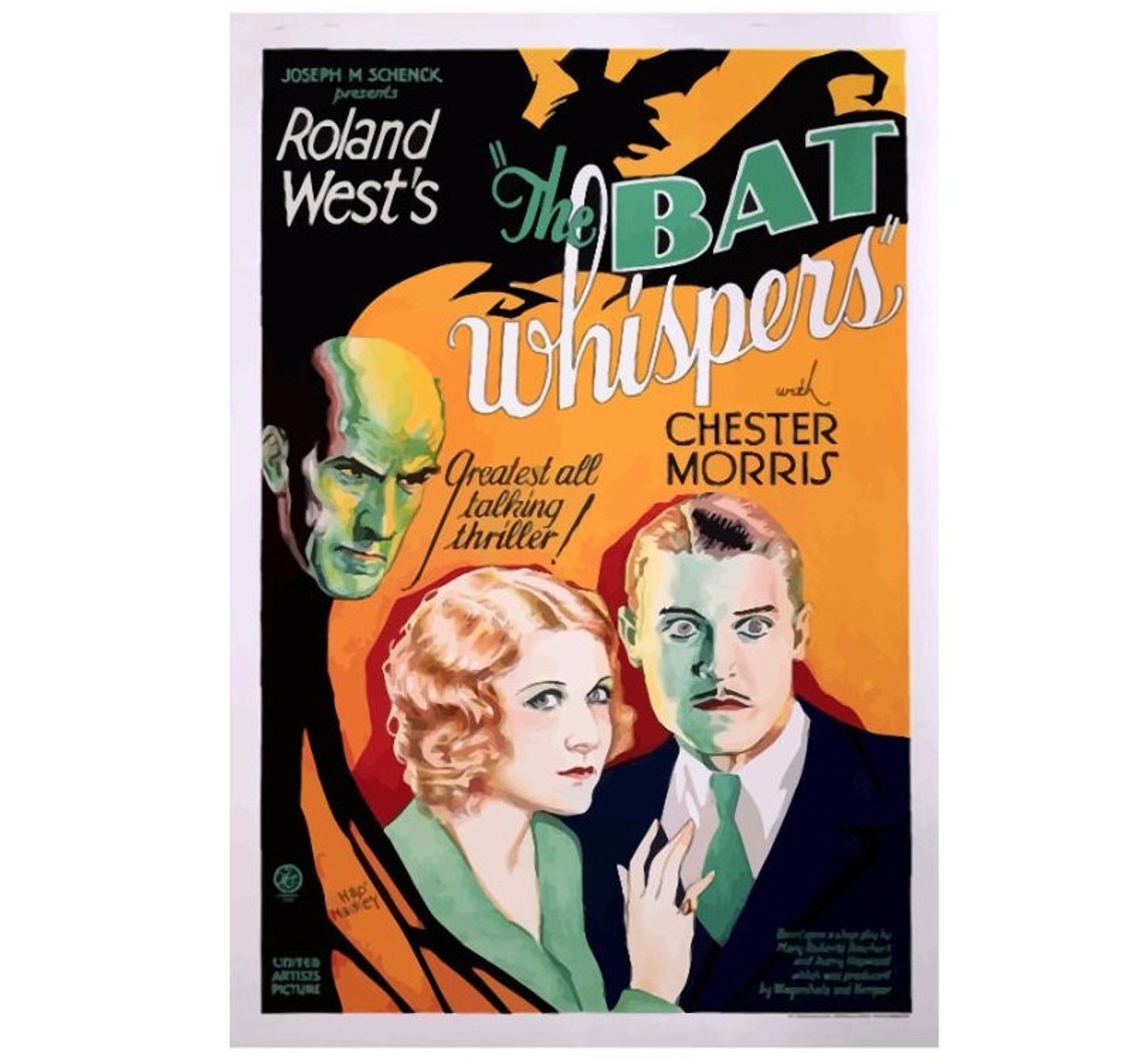 The Bat Whispers 1930 Vintage Canvas Movie Poster Giclee Art - Etsy