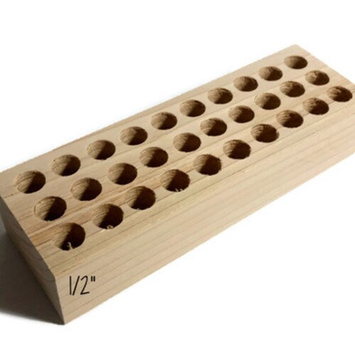 7/8 Holes Small Metal Stamp Holder Wooden Stamp Block Etsy