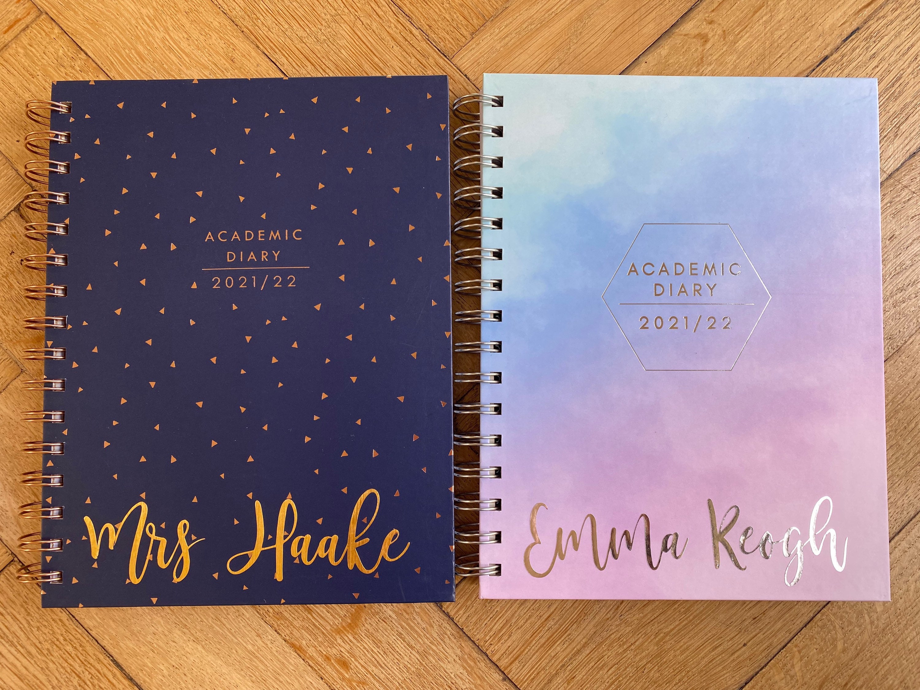 Personalised Academic Diary 2021/2022 Teacher Student Etsy