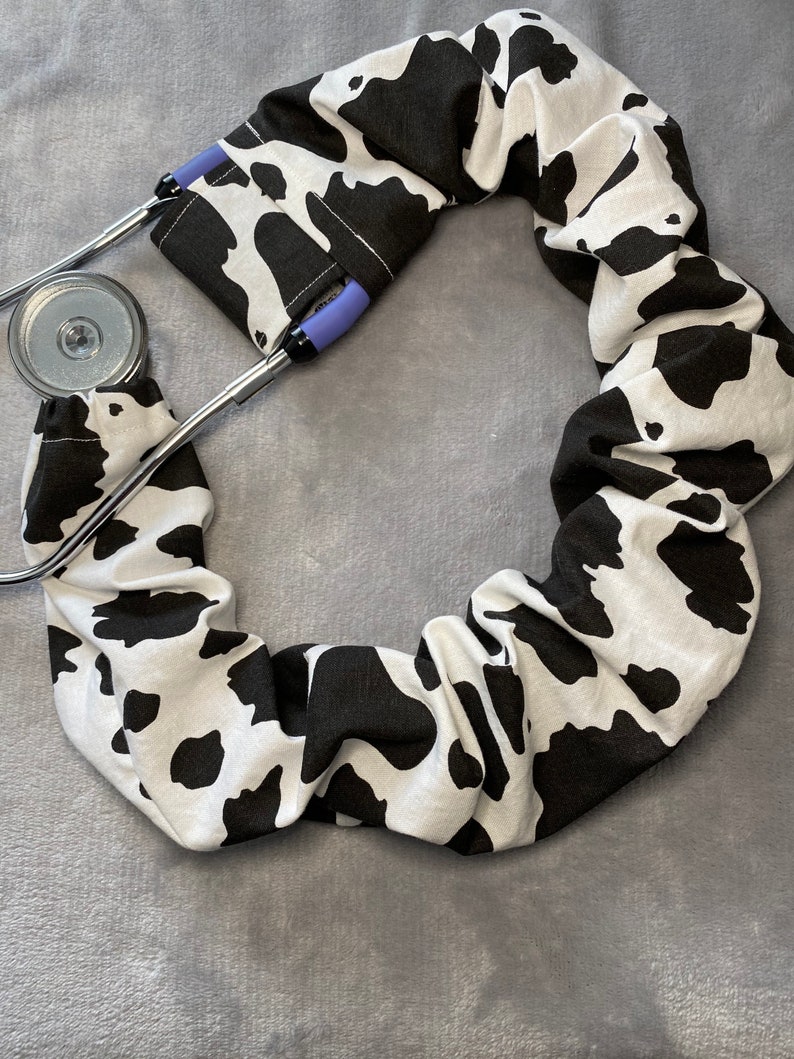 Washable Cow Print Stethoscope Cover Etsy