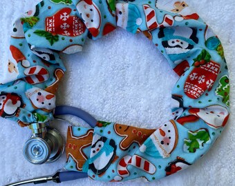 Washable Christmas Cookies Stethoscope Cover