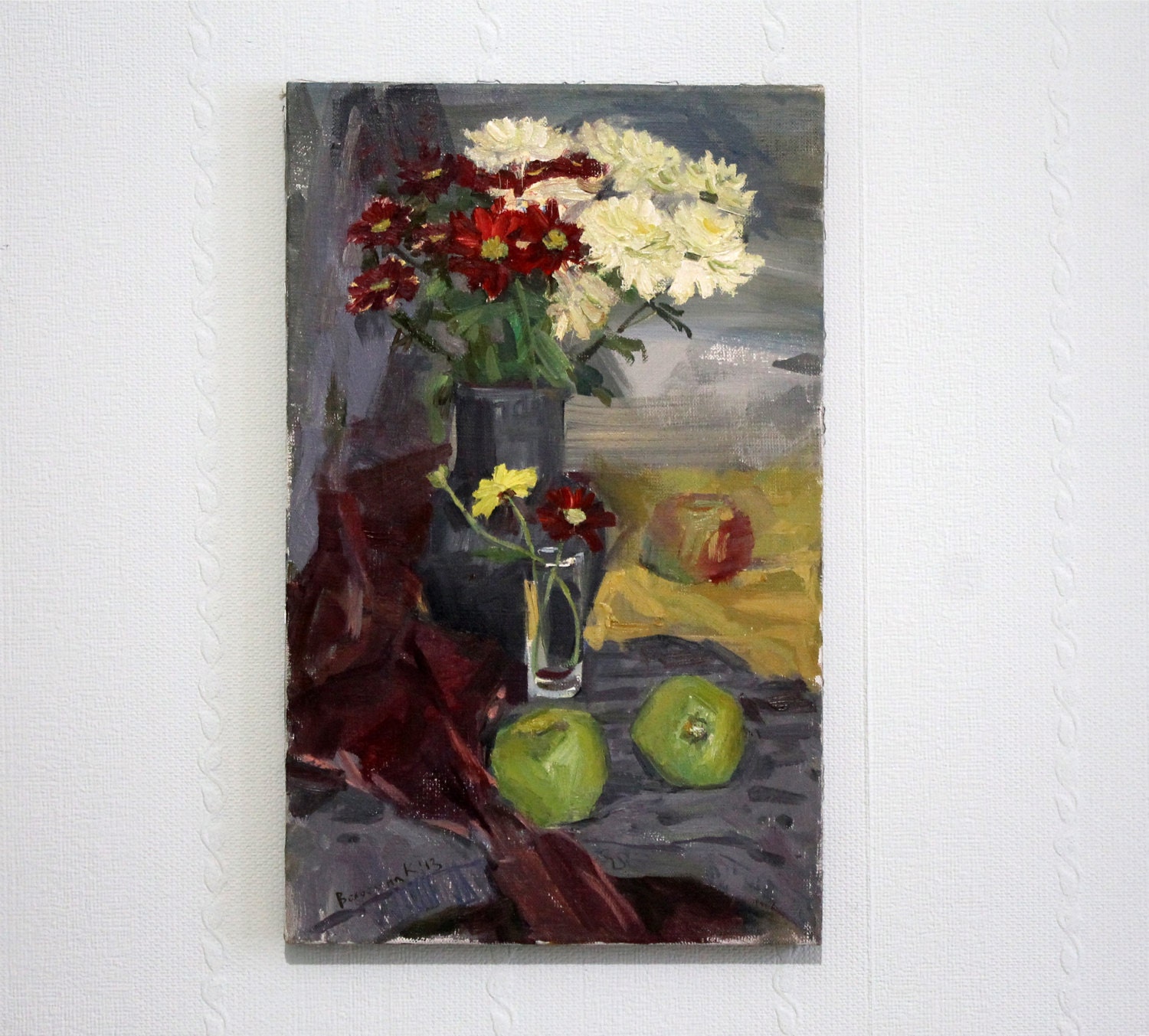 Bloemen in de vaas kunst Home decor verf olieverf Bloemen in de vaas kunst Home decor verf olieverf