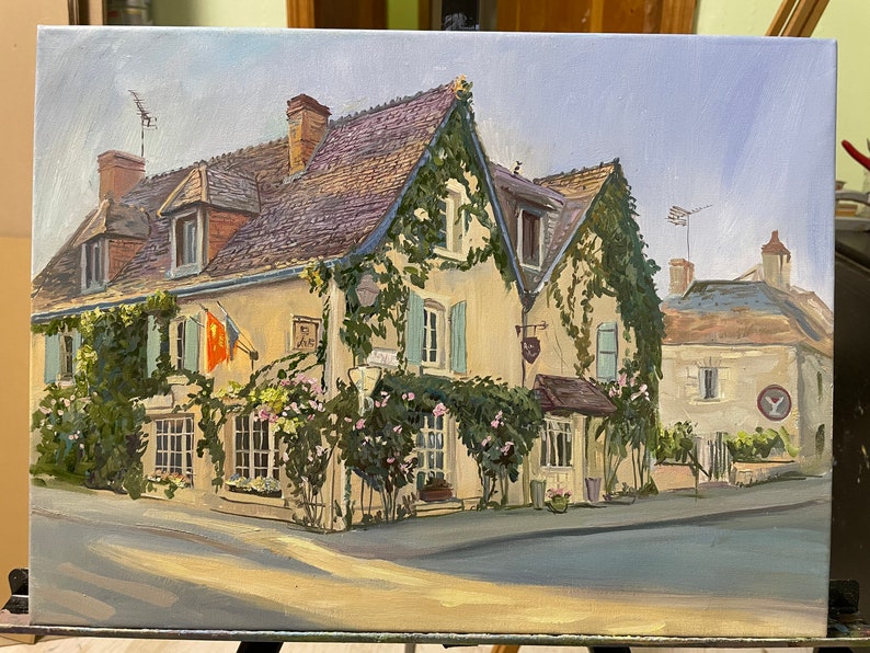 Commission House Portrait Custom Original Oil Painting on Etsy