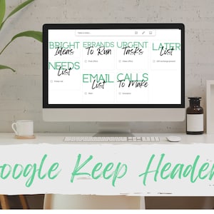 Grüne Google Keep Header