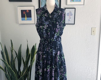 Y2K Nanette Lepore Floral Tie-waist Dress Size 4