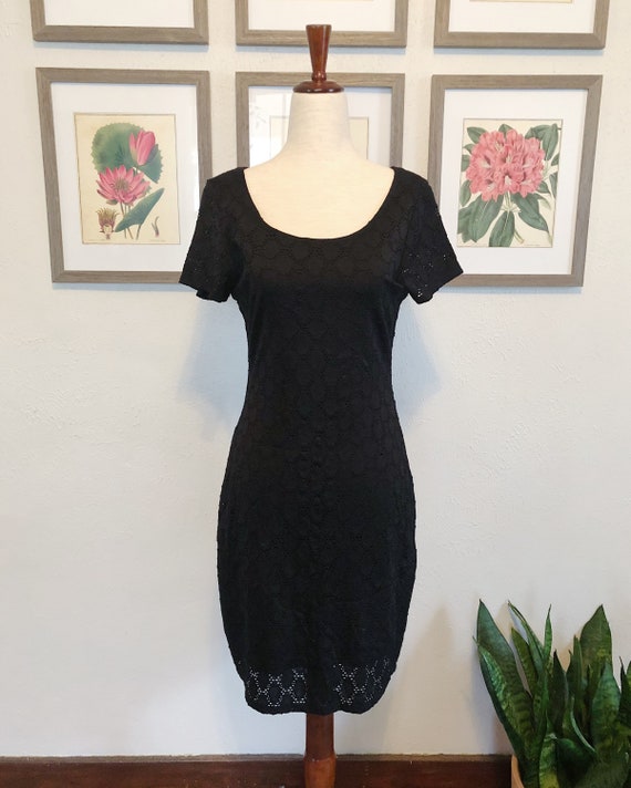 00s Eyelet Knit Dress - image 2