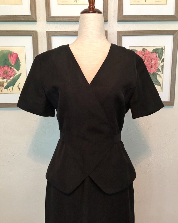 90s Does 50s Linen LBD - image 2