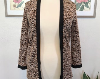 90s Tiger Print Cardigan