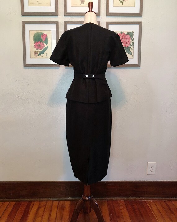 90s Does 50s Linen LBD - image 8