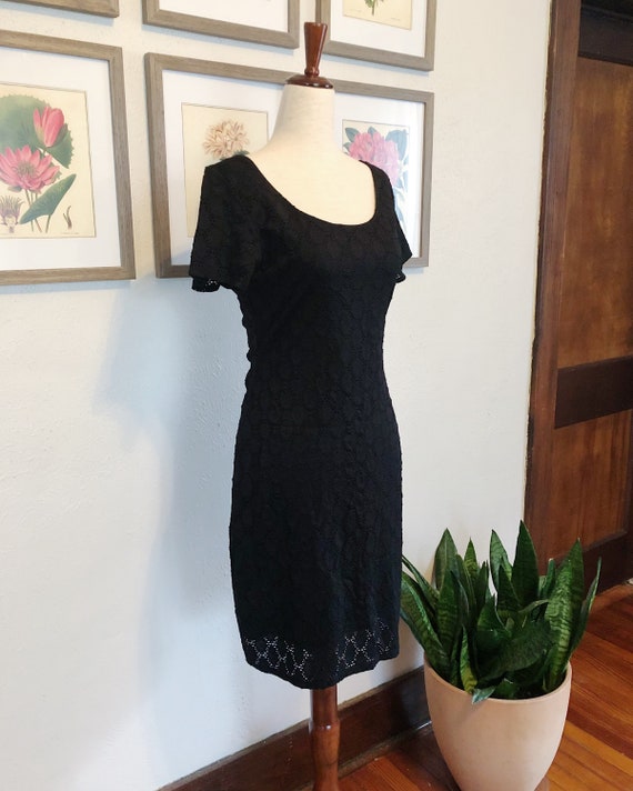 00s Eyelet Knit Dress - image 3