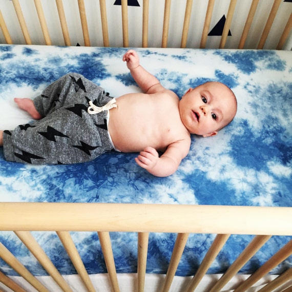 tie dye crib sheets
