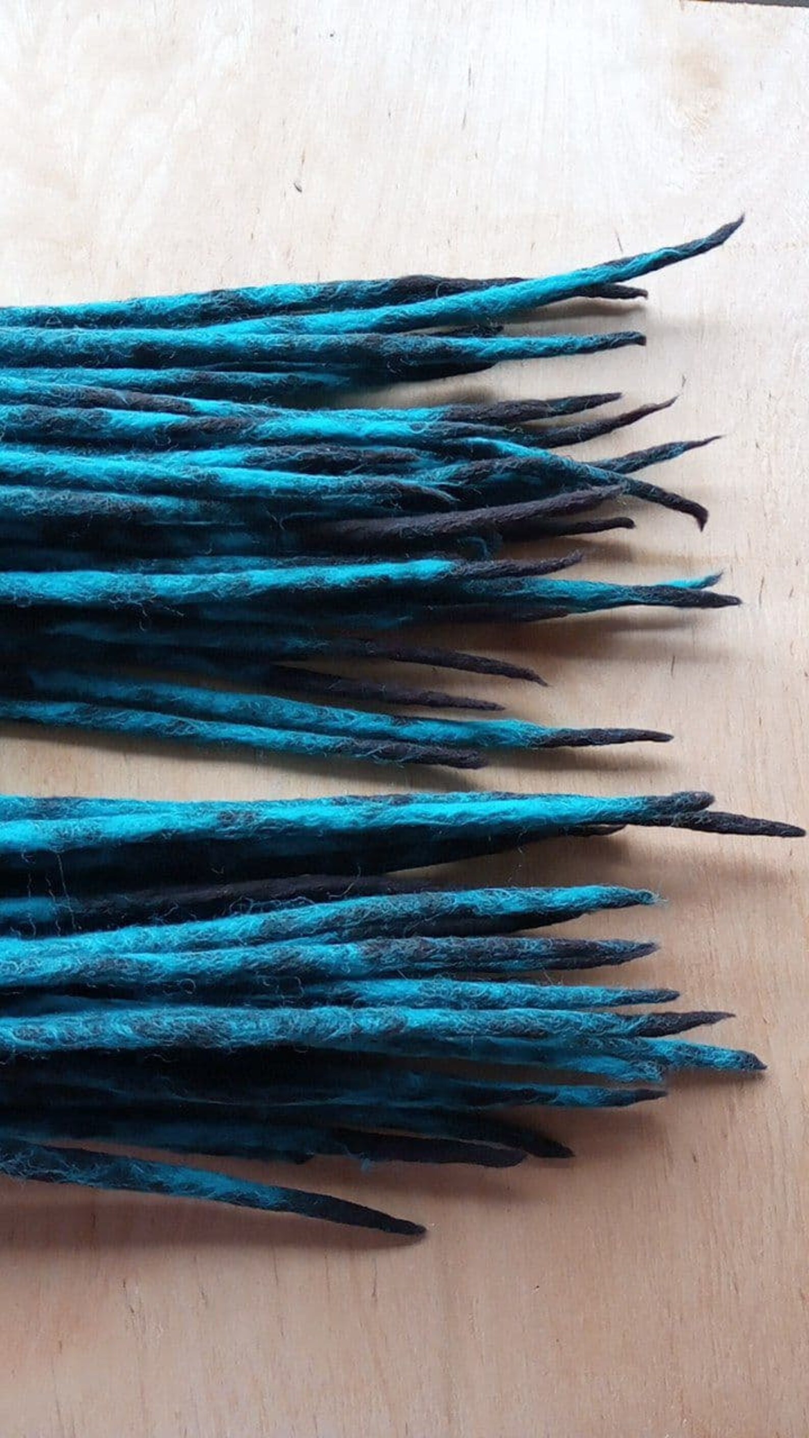 Woman with dreads turquoise dreads extensions black goth | Etsy