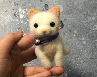 Needle felted animal, cat lover gift, cat toy personalized gift Pet Owners, mom gift